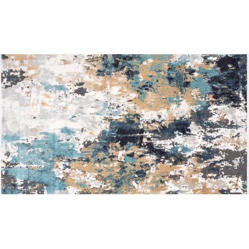 17 Stories Abilene Abstract Copper/Gray Area Rug & Reviews Wayfair